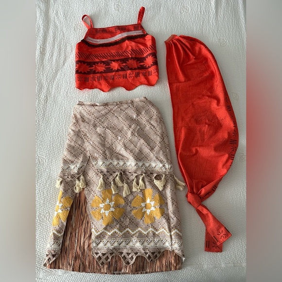 Disney: Girls Moana Dress (Costume)- Size 13-14 - Picture 3 of 16